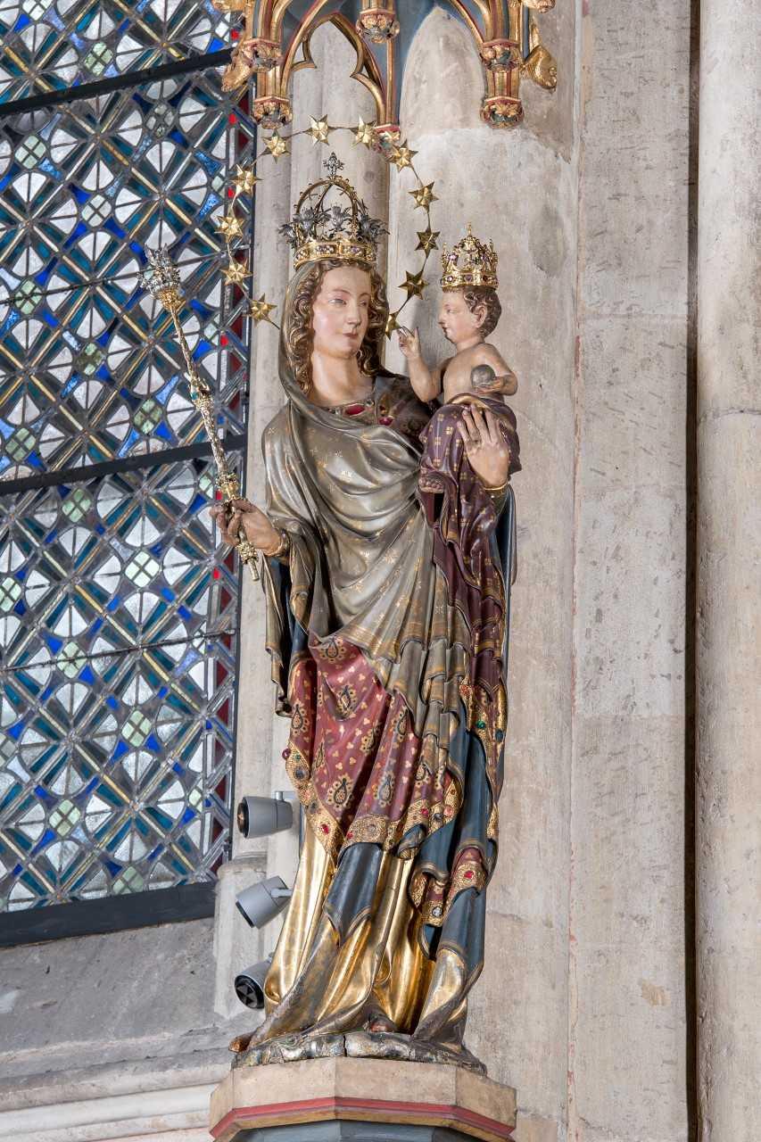 Mailänder Madonna,Vorderansicht, Gesamtansicht © Hohe Domkirche Köln, Dombauhütte; Foto: Jennifer Rumbach 
